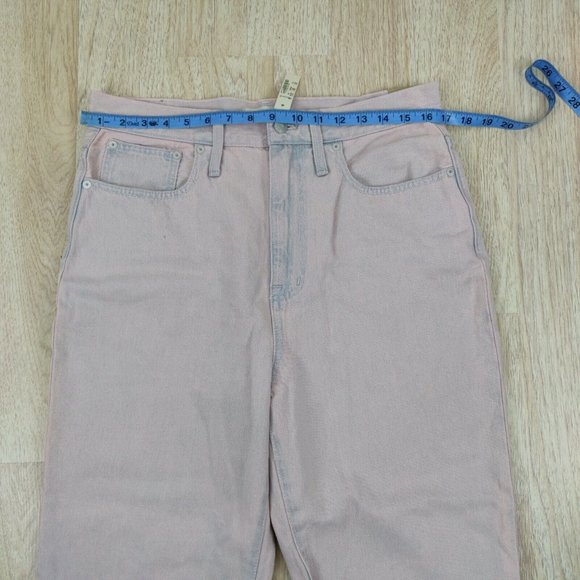 Madewell Size W 30 The Momjean Overdyed Edition Ankle Cropped Straight Jeans NWT - Picture 6 of 12